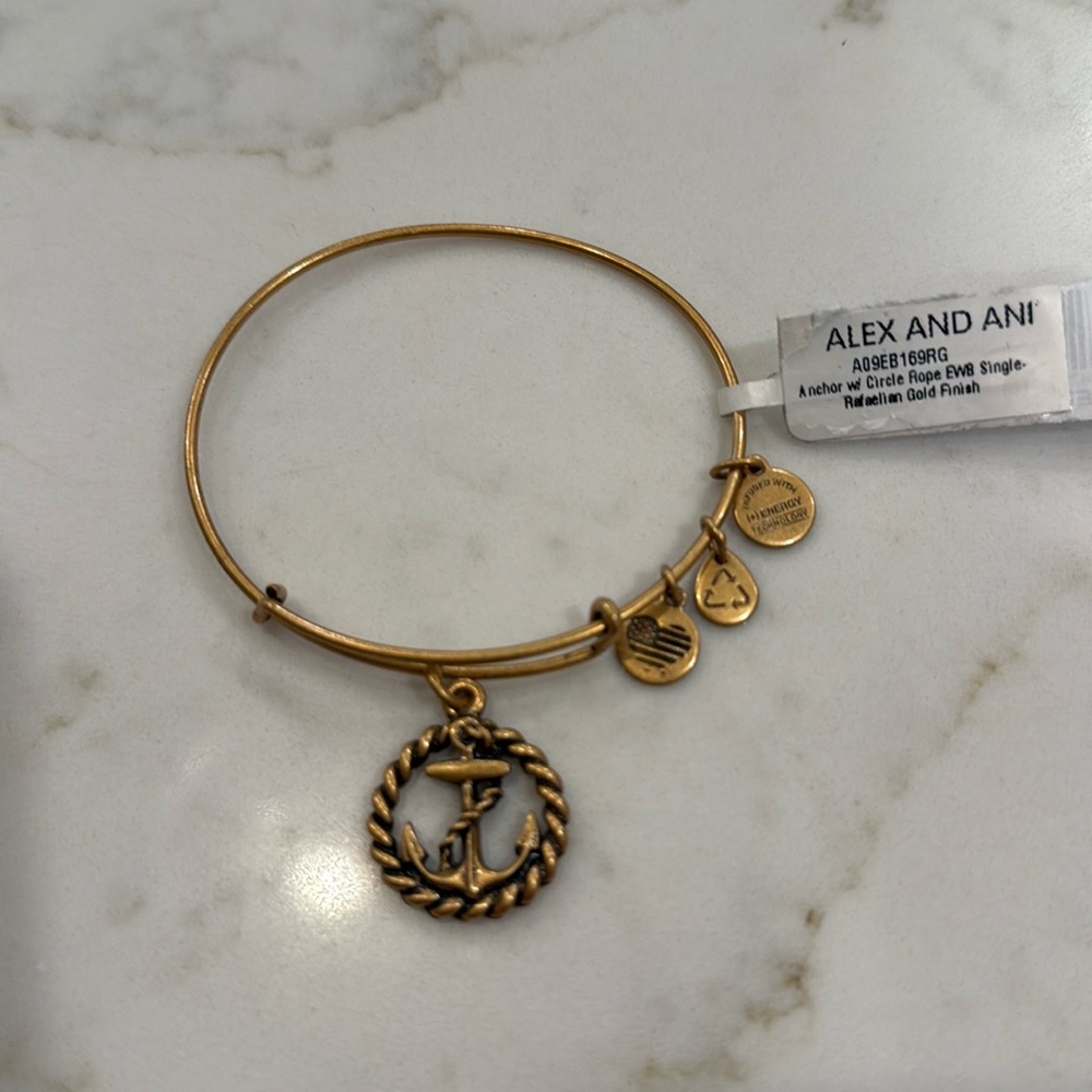 Alex and Ani Anchor charm bracelet